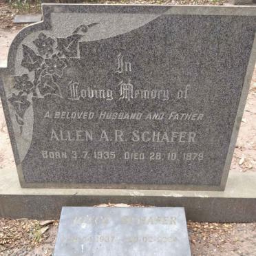 SCHAFER Allen A.R. 1935-1979 &amp; Joyce 1937-2004