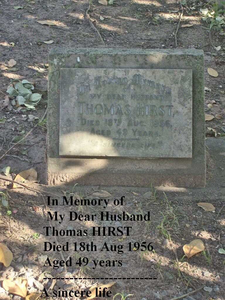 HIRST Thomas 1907-1956