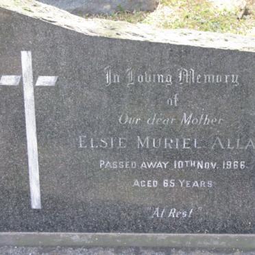 ALLAN  Elsie Muriel 1901-1966
