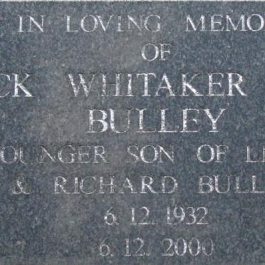 BULLEY Dick Whitaker 1932-2000