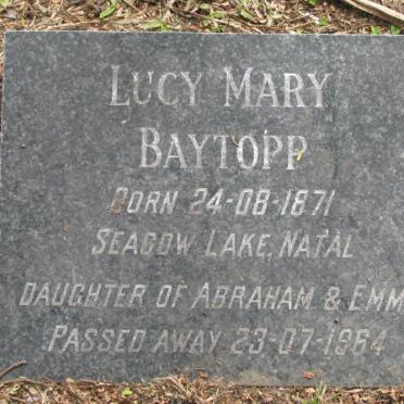 BAYTOPP Lucy Mary 1871-1964