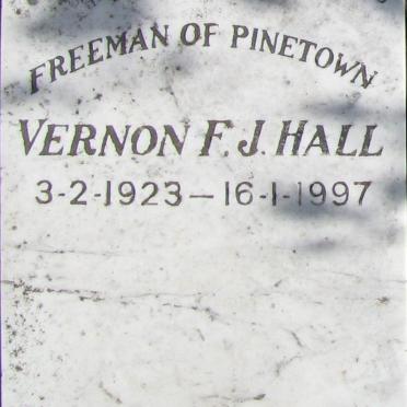 HALL Vernon F.J. 1923-1997