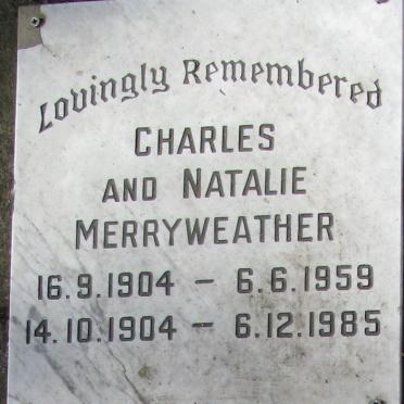 MERRYWEATHER Charles 1904-1959 &amp; Natalie 1904-1985