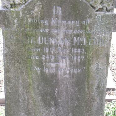 MCLEOD Willit Duncan 1883-1927