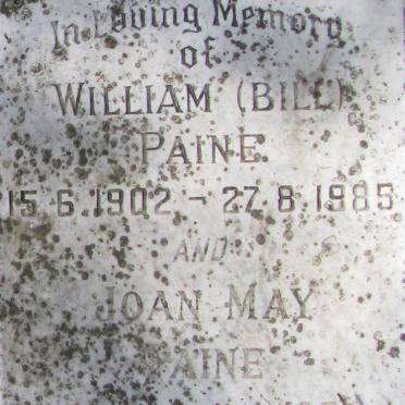 PAINE William 1902-1985 &amp; Joan May 1911-1997
