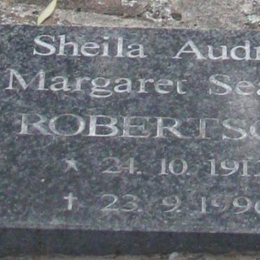 ROBERTSON Sheila Audrey Margaret Seaton 1912-1996