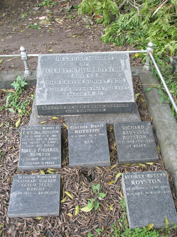 3. ROYSTON family tombstones