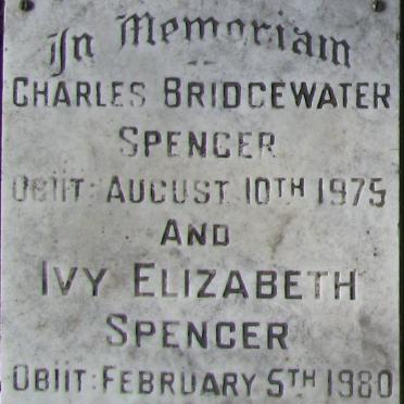SPENCER Charles Bridgewater -1975 &amp; Ivy Elizaebth -1980