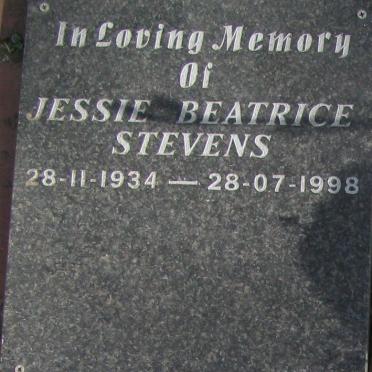 STEVENS Jessie Beatrice 1934-1998