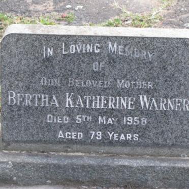 WARNER Bertha Katherine 1879-1958