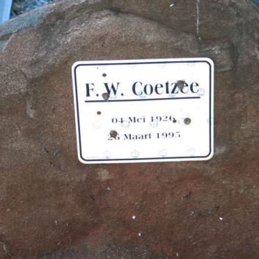 COETZEE F.W. 1926-1995