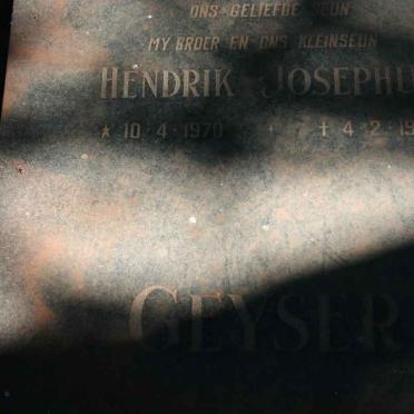 GEYSER Hendrik Josephus 1970-1989