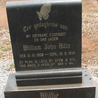 HILLS William John 1906-1974
