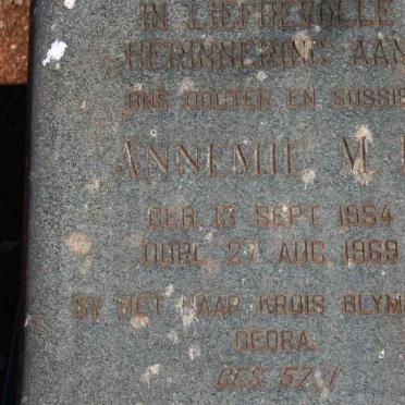 JAGER Annemie M.E., de 1954-1969