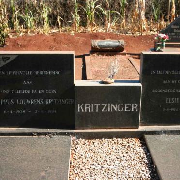 KRITZINGER Philippus Louwrens 1908-1994 &amp; Elsie Sophia 1914-1979