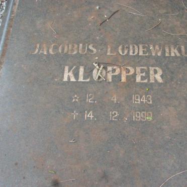 KLOPPER Jacobus Lodewikus 1943-1990