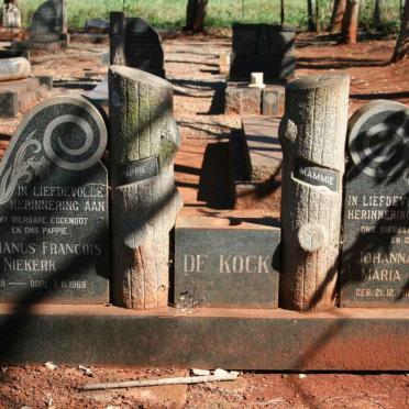 KOCK Hermanus Francois Niekerk, de 1918-1969 &amp; Johanna Jacoba Maria 1919-1976