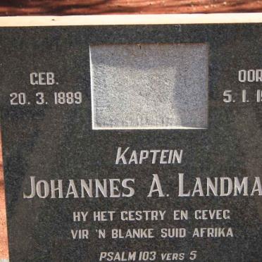 LANDMAN Johannes A. 1889-1978