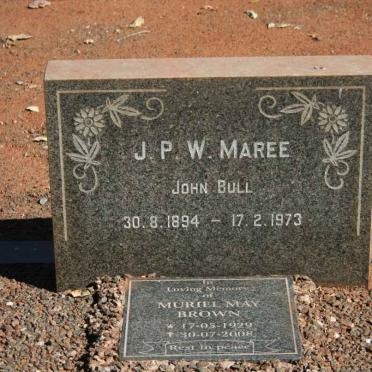 MAREE J.P.W. 1894-1973 :: BROWN Muriel May 1929-2008