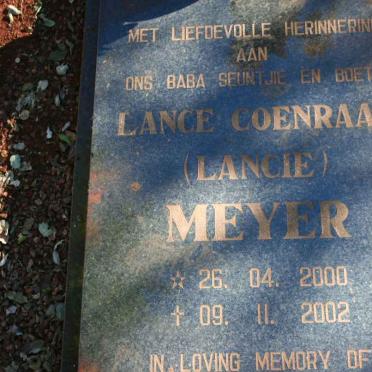 MEYER Lance Coenraad 2000-2002