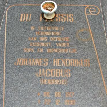 PLESSIS Johannes Hendrikus Jacobus, du  1917-1998