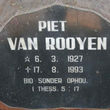 ROOYEN Piet, van 1927-1993