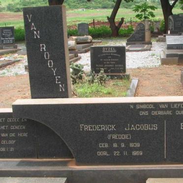 ROOYEN Frederick Jacobus, van 1939-1969 &amp; Engela Jacoba 1942-1969