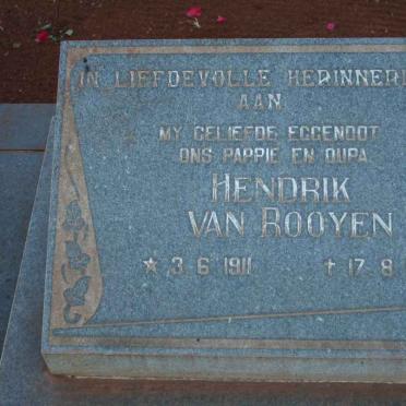 ROOYEN Hendrik, van 1911-1976