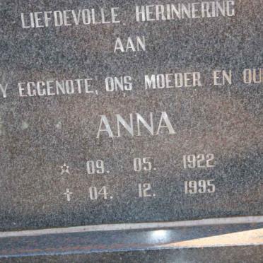 RICHTER Wessel 1916-1999 &amp; Anna 1922-1995