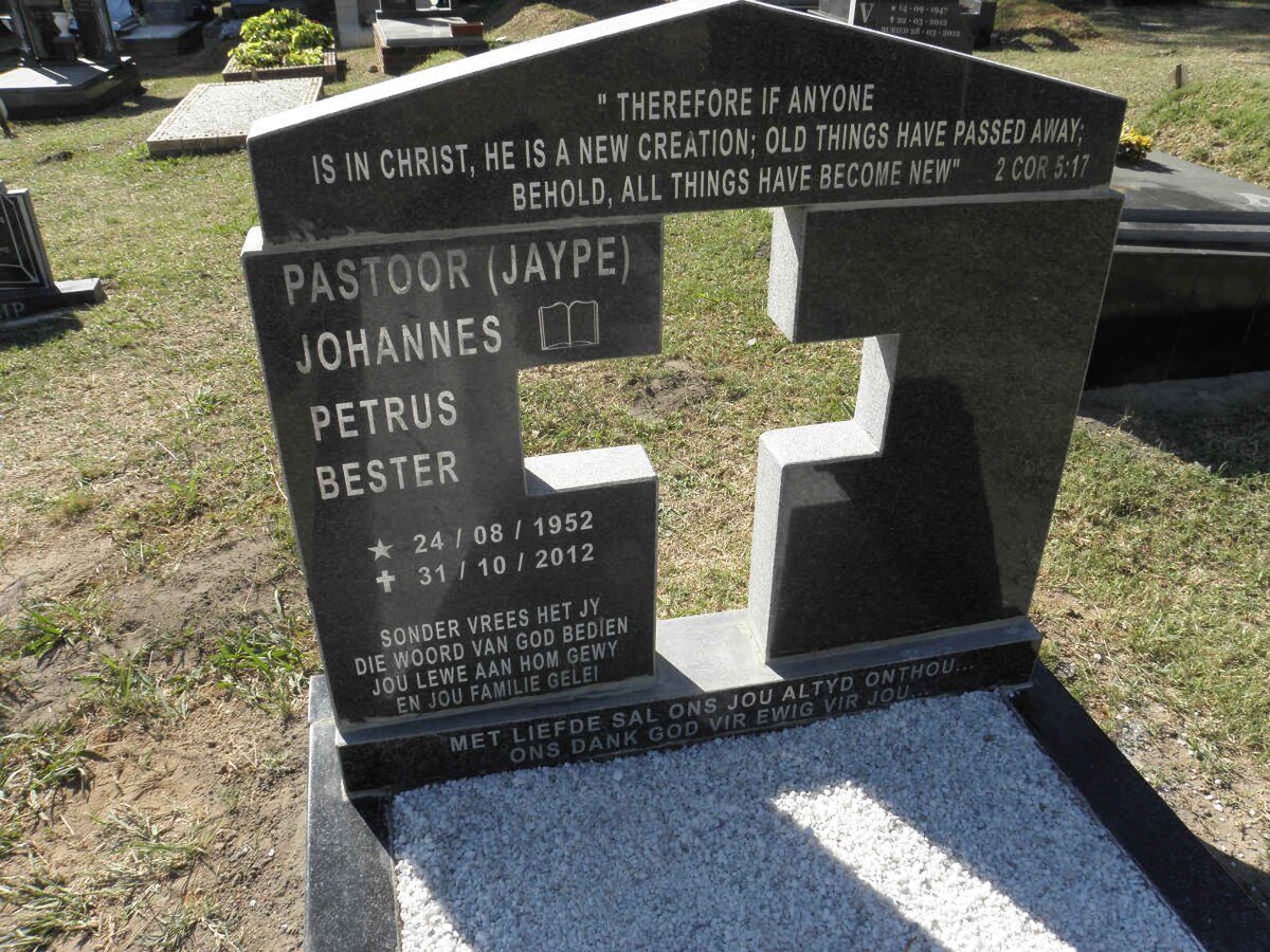 BESTER Johannes Petrus 1952-2012