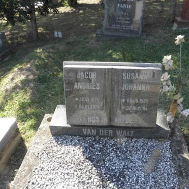 WALT Jacob Andries, van der 1924-2004 &amp; Susanna Johanna 1924-2004