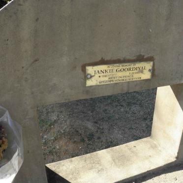 GOORDIYAL Jankie 1956-2010