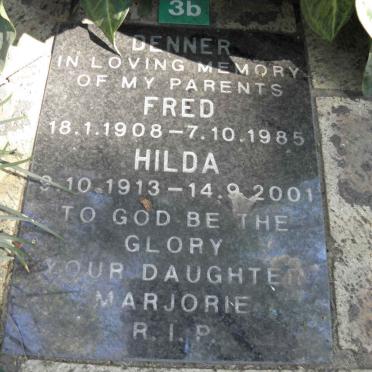 DENNER Fred 1908-1985 &amp; Hilda 1913-2001