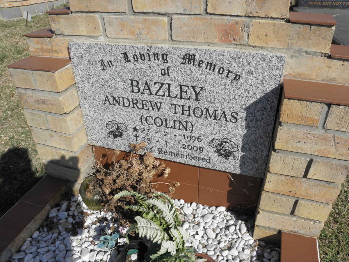 BAZLEY Andrew Thomas 1976-2009