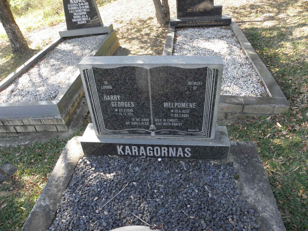 KARAGORNAS Harry Georges 1919-200? &amp; Melpomene 1929-2001