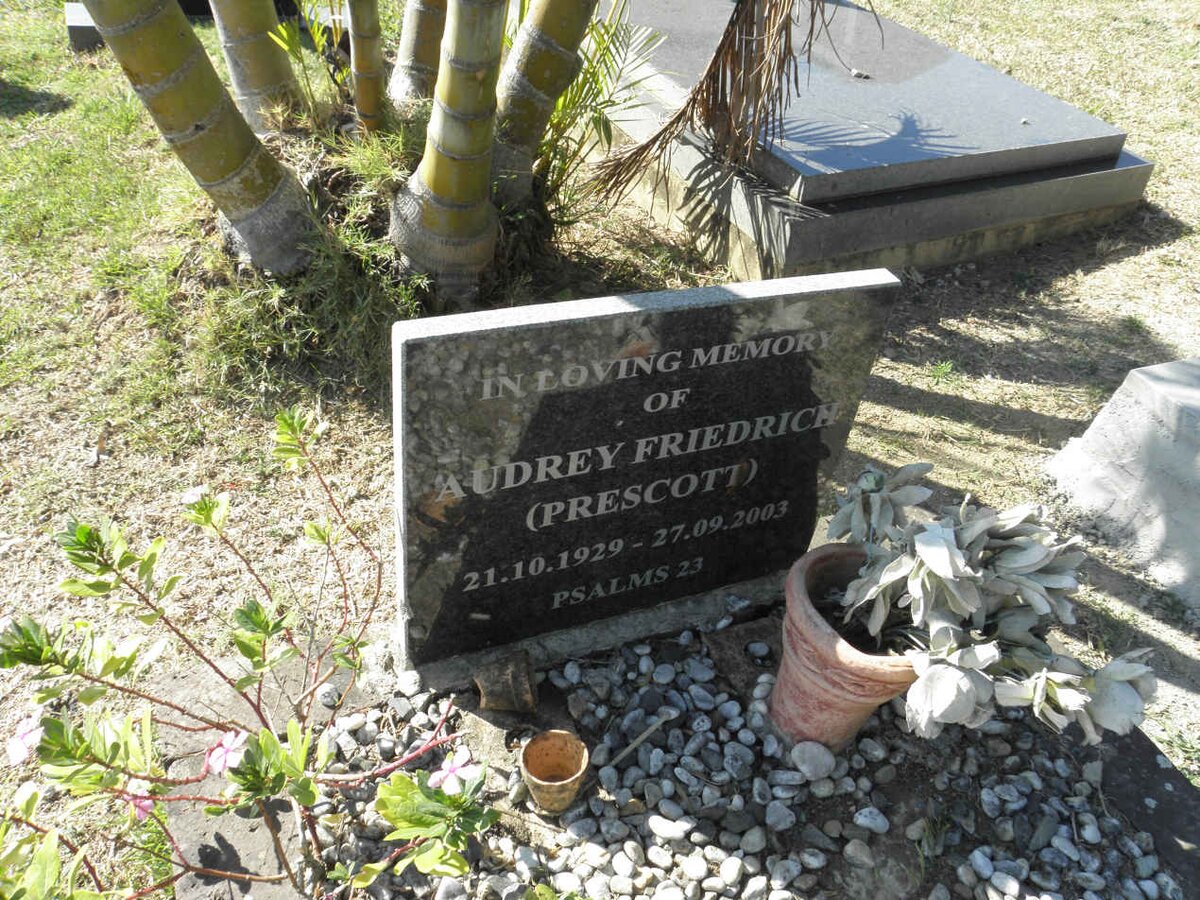 FRIEDRICH Audrey nee PRESCOTT 1929-2003
