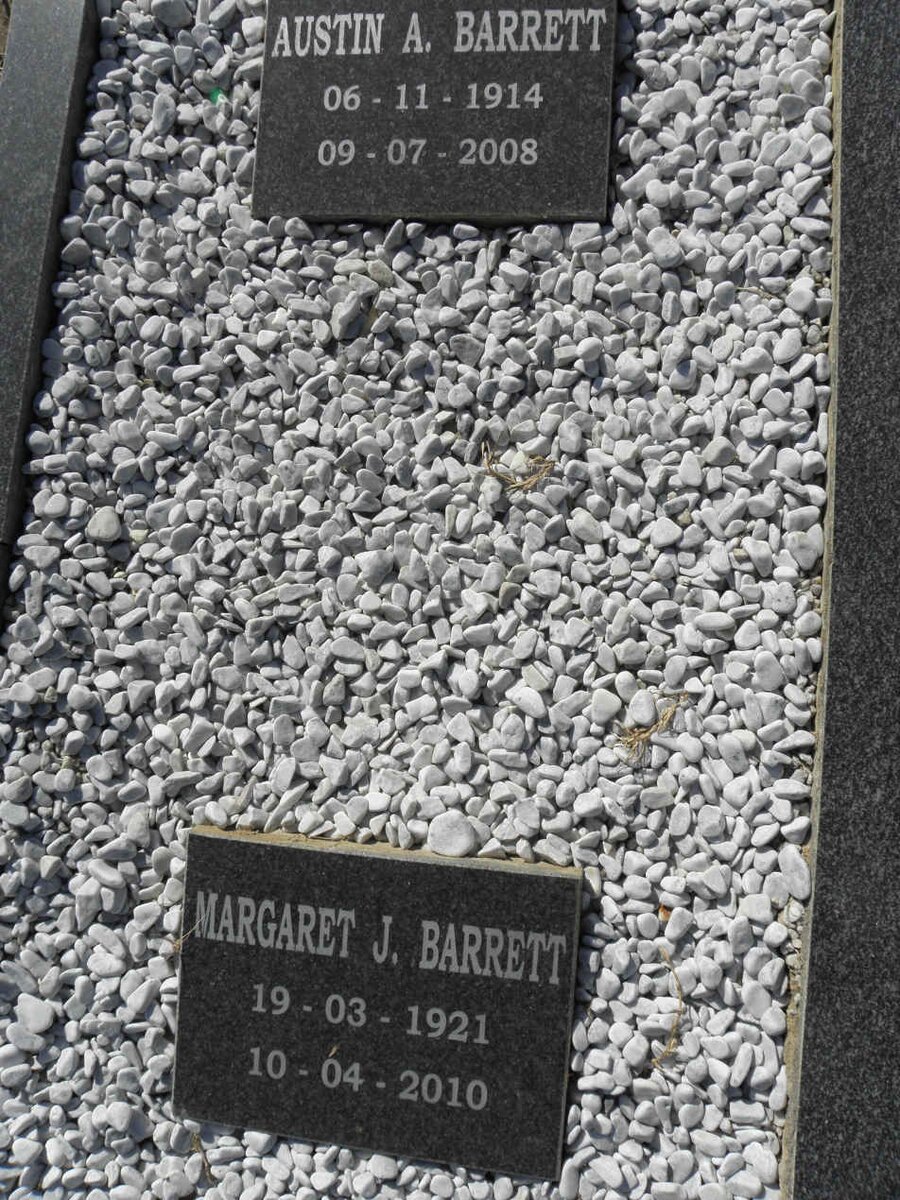 BARRETT Austin A. 1914-2008 &amp; Margaret J. 1921-2010