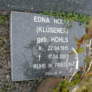 KLÜSENER Hermann 1898-1958 &amp; Edna HOLTZ, formerly KLÜSENER, nee HOHLS 1915-2003