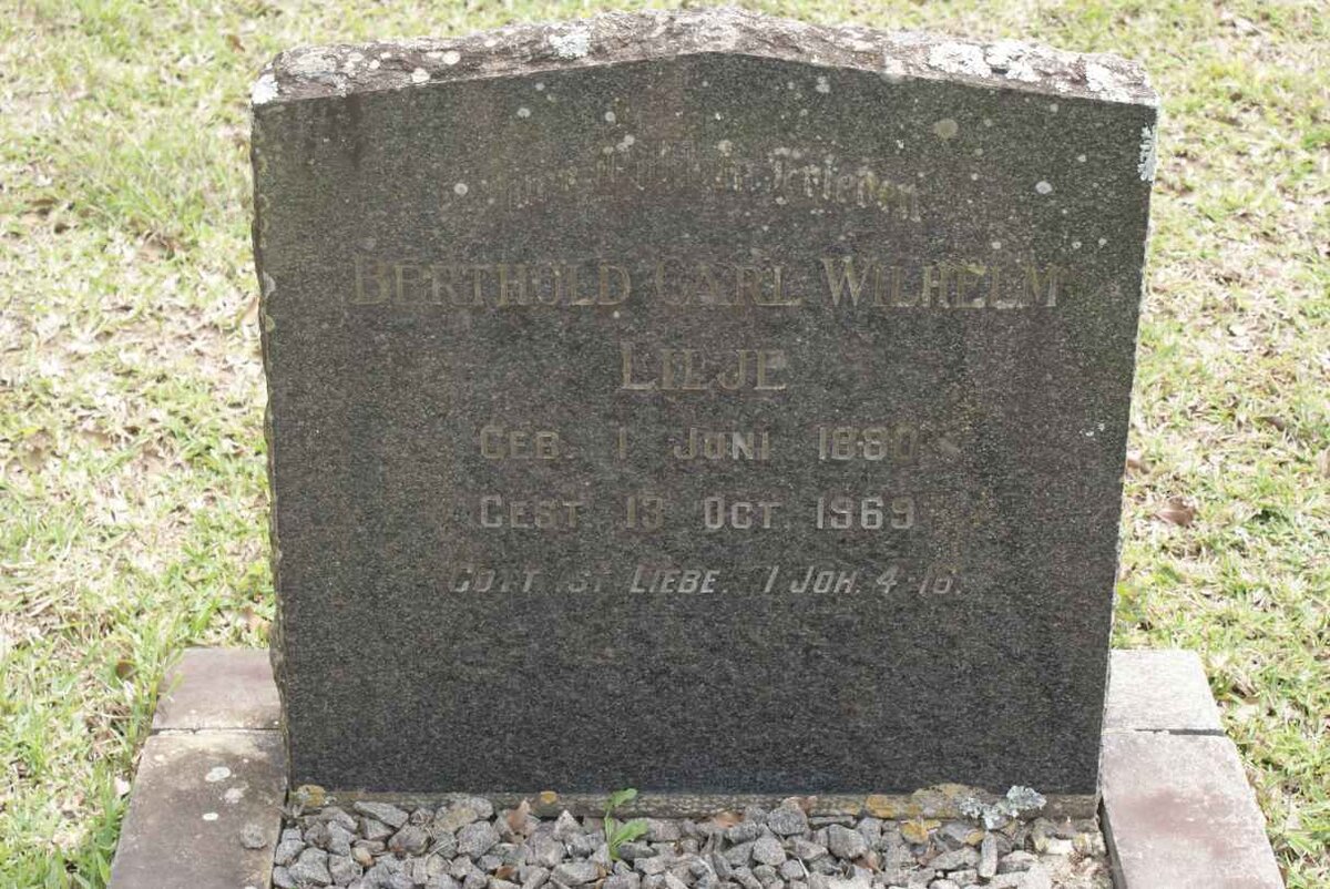 LILJE Berthold Carl Wilhelm 1880-1969