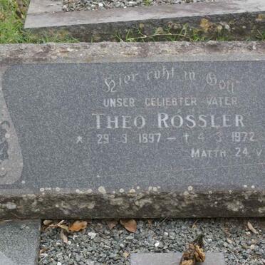 ROSSLER Theo 1897-1972