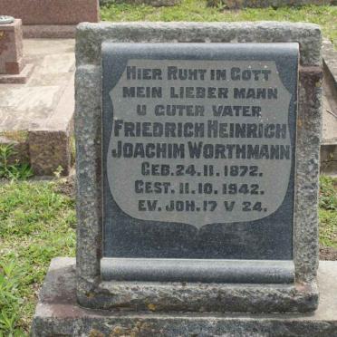 WORTHMANN Friedrich Heinrich Joachim 1872-1942