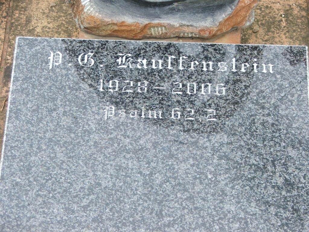 KAUFFENSTEIN P.G. 1928-2006