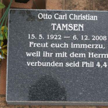 TAMSEN Otto Carl Christian 1922-2008