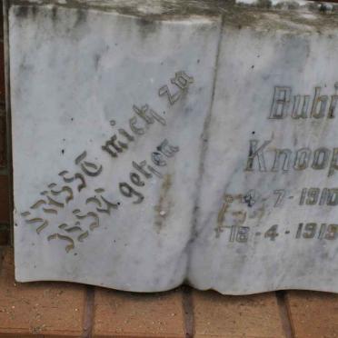 KNOOP Bubi 1910-1919