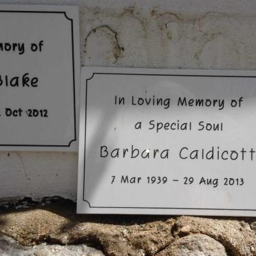 CALDICOTT Barbara 1939-2013