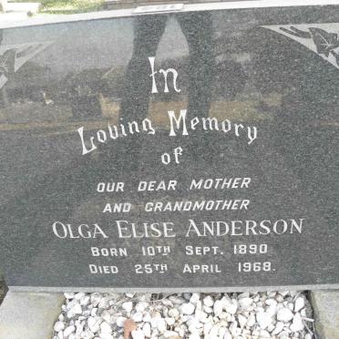 ANDERSON Olga Elise 1890-1968