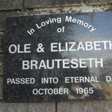BRAUTESETH Ole -1965 &amp; Elizabeth -1965