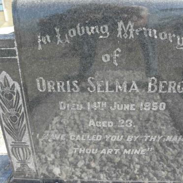 BERG Orris Selma -1950