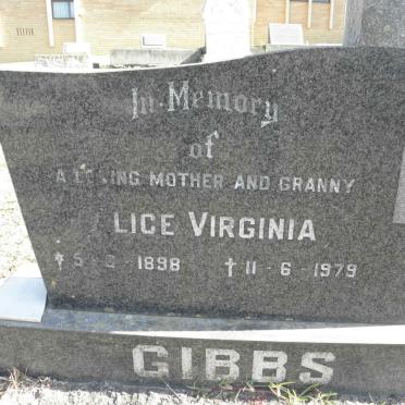 GIBBS Alice Virginia 1898-1979