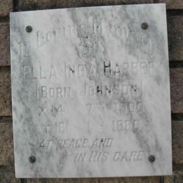 HARBEF Ella Inga nee JOHNSON 1900-1986
